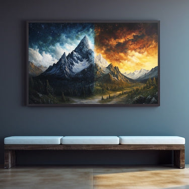 Day and Night Canvas Painting